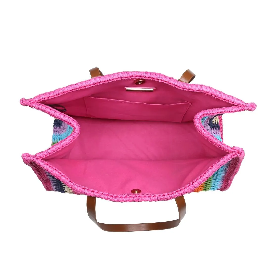 Candi Stripe Tote in Pink Multi