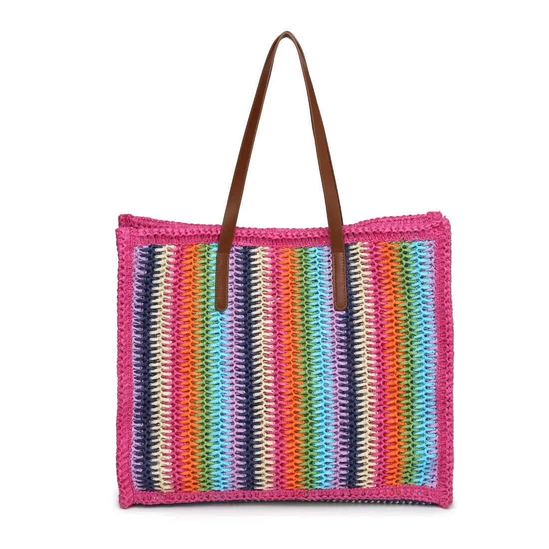 Candi Stripe Tote in Pink Multi