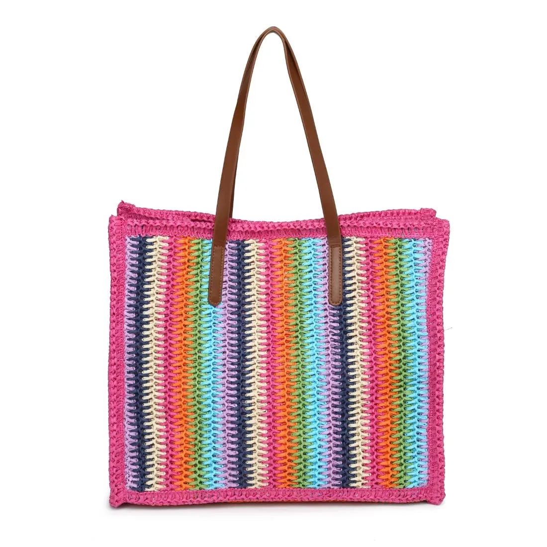 Candi Stripe Tote in Pink Multi