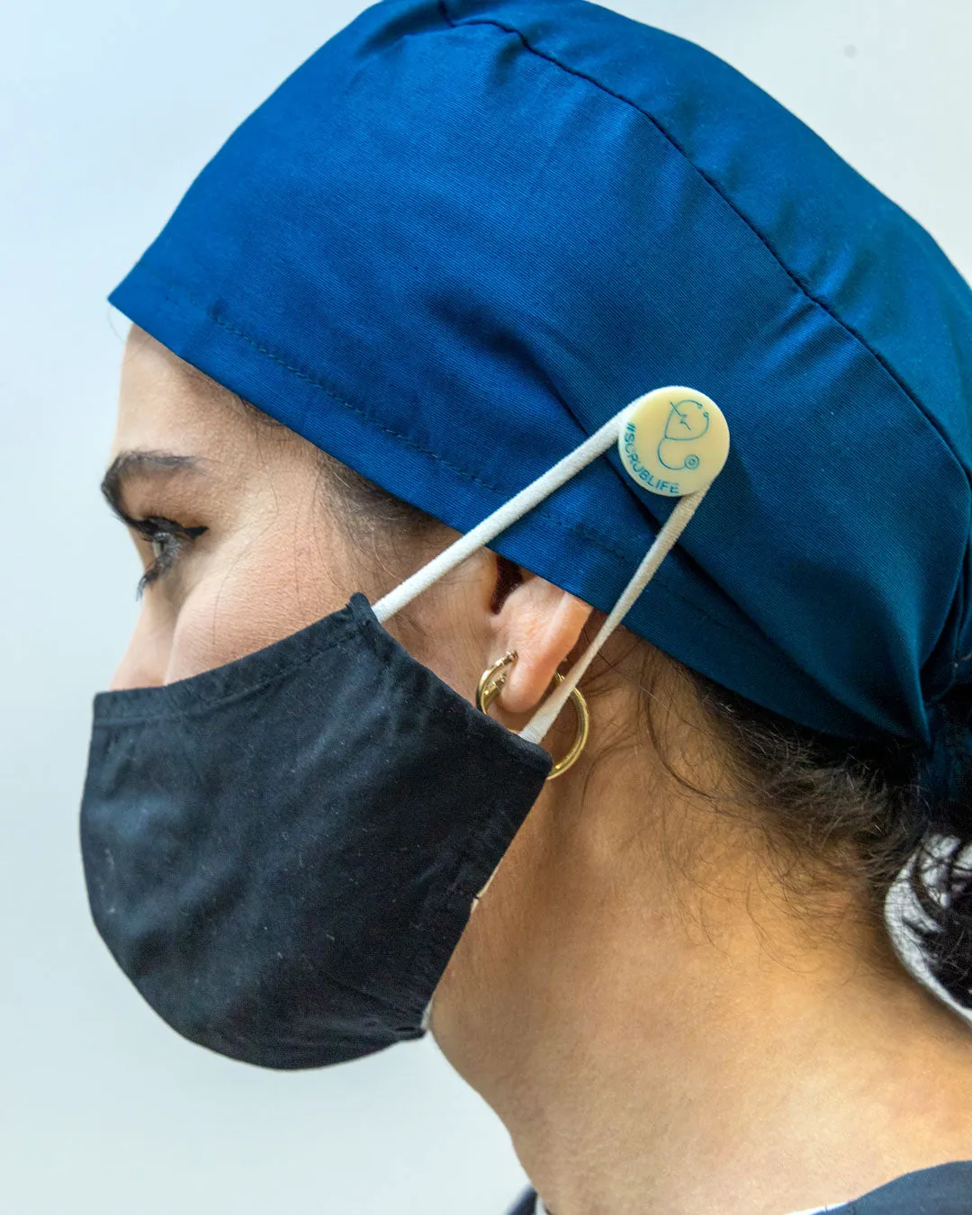 Cap Snaps - Face Mask Holder for Scrub Hats
