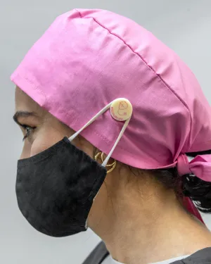 Cap Snaps - Face Mask Holder for Scrub Hats