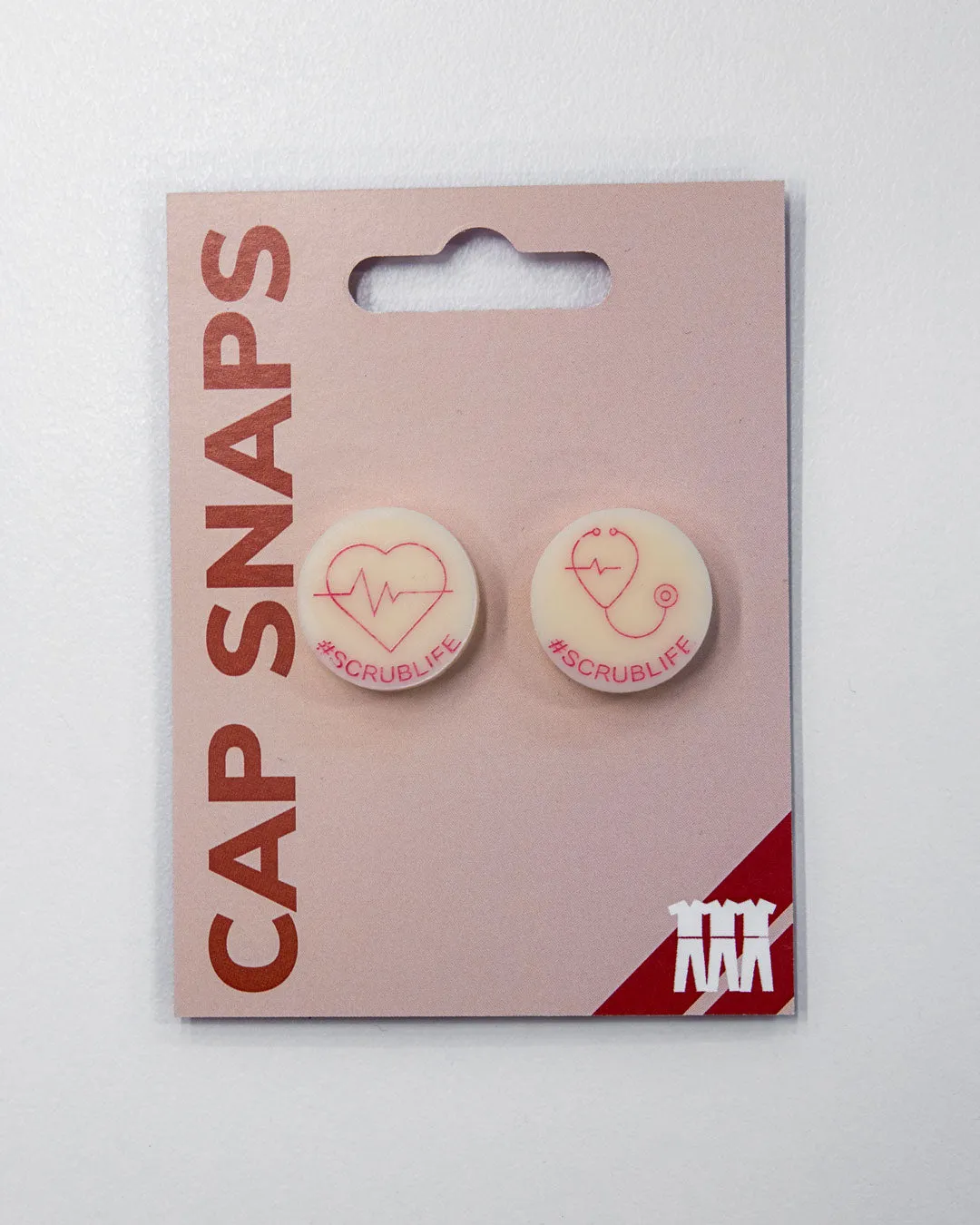 Cap Snaps - Face Mask Holder for Scrub Hats