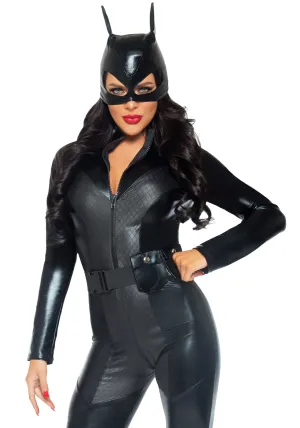 Captivating Crime Fighter Halloween Costume - Black