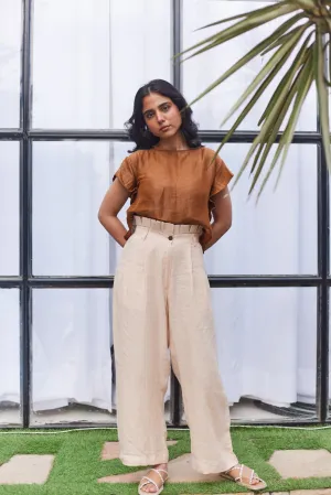 Carnaby Street Crop Top Brown