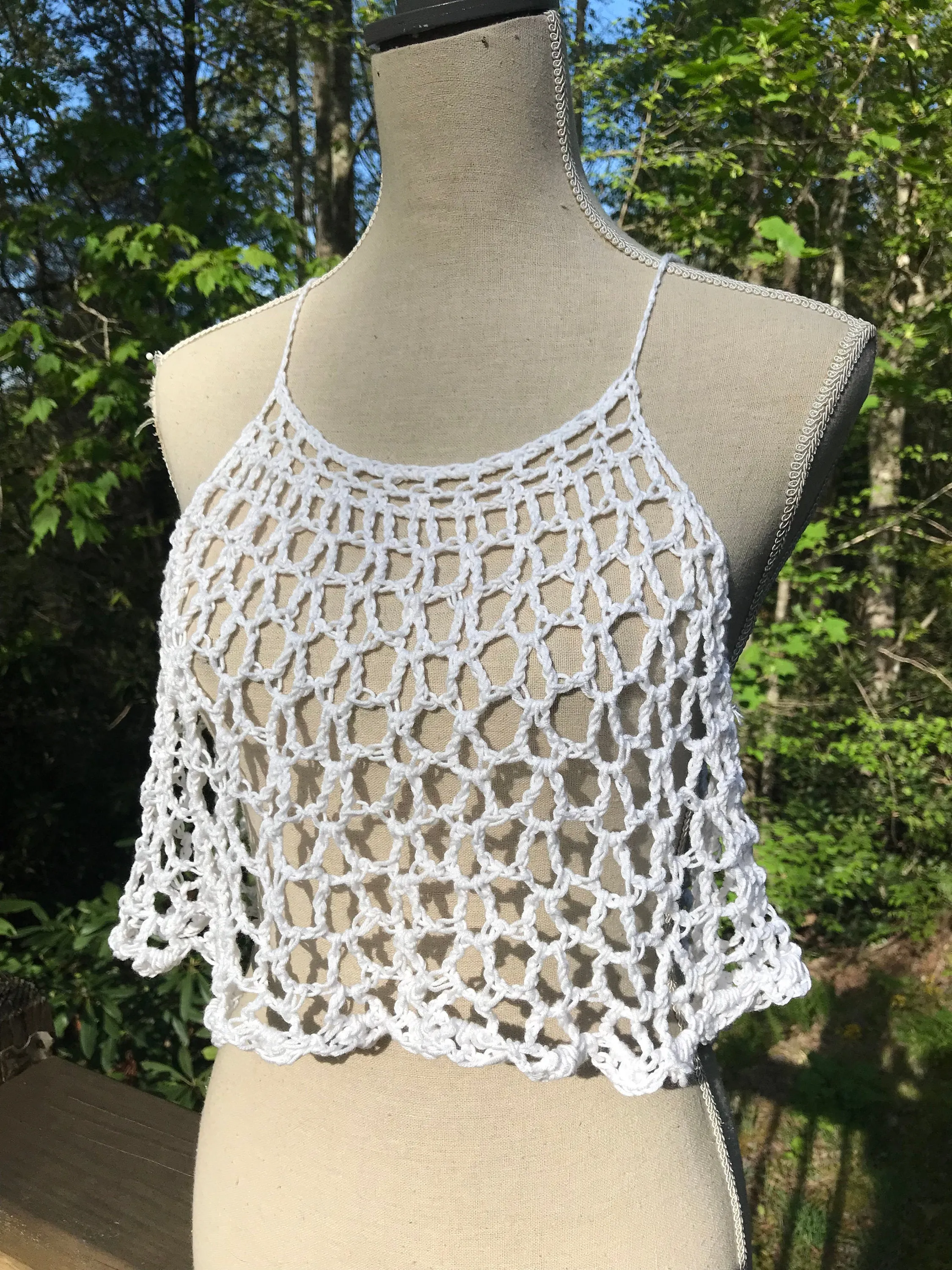 Cascade Crop Top & Dress - Crochet Pattern
