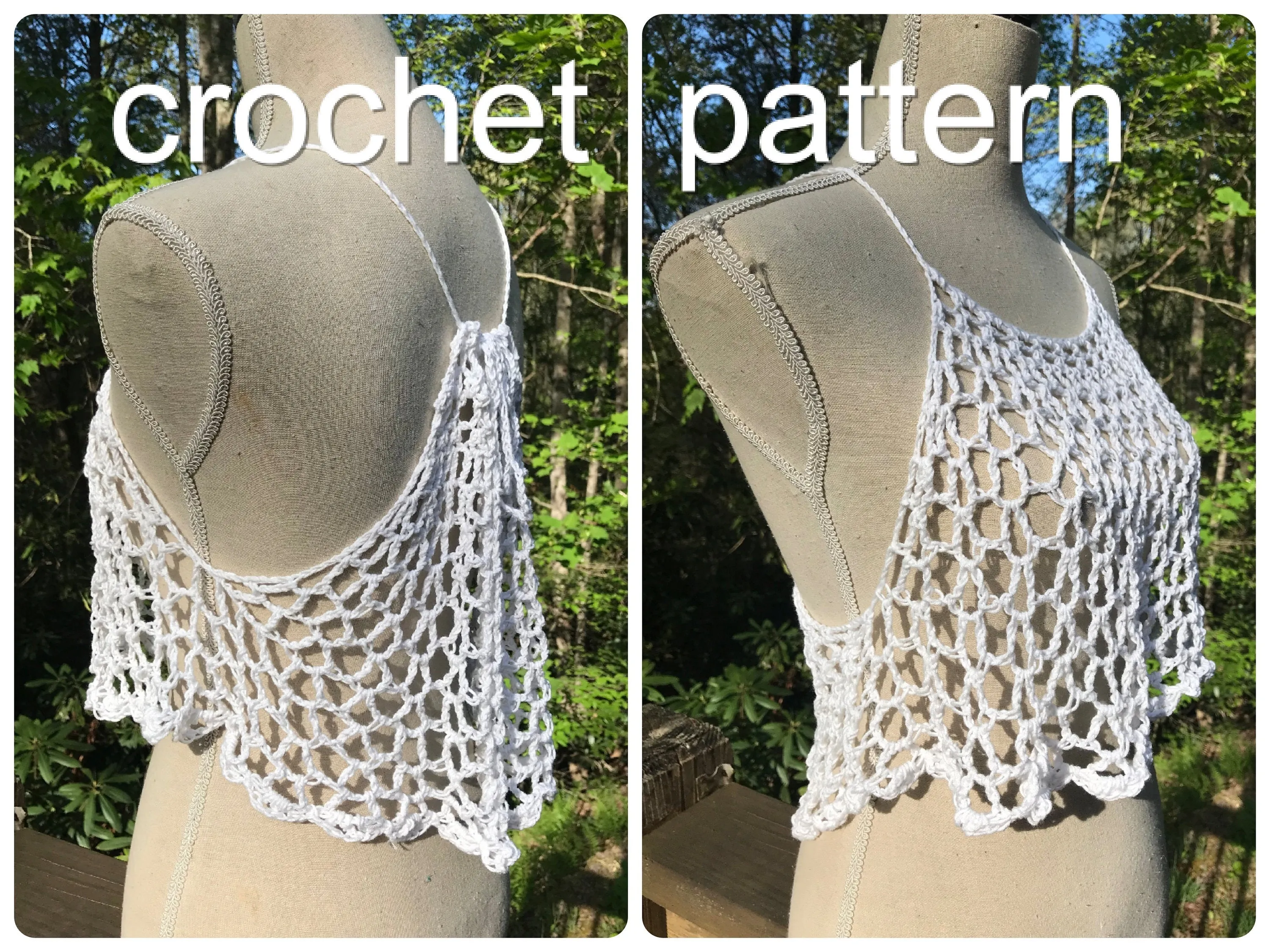 Cascade Crop Top & Dress - Crochet Pattern