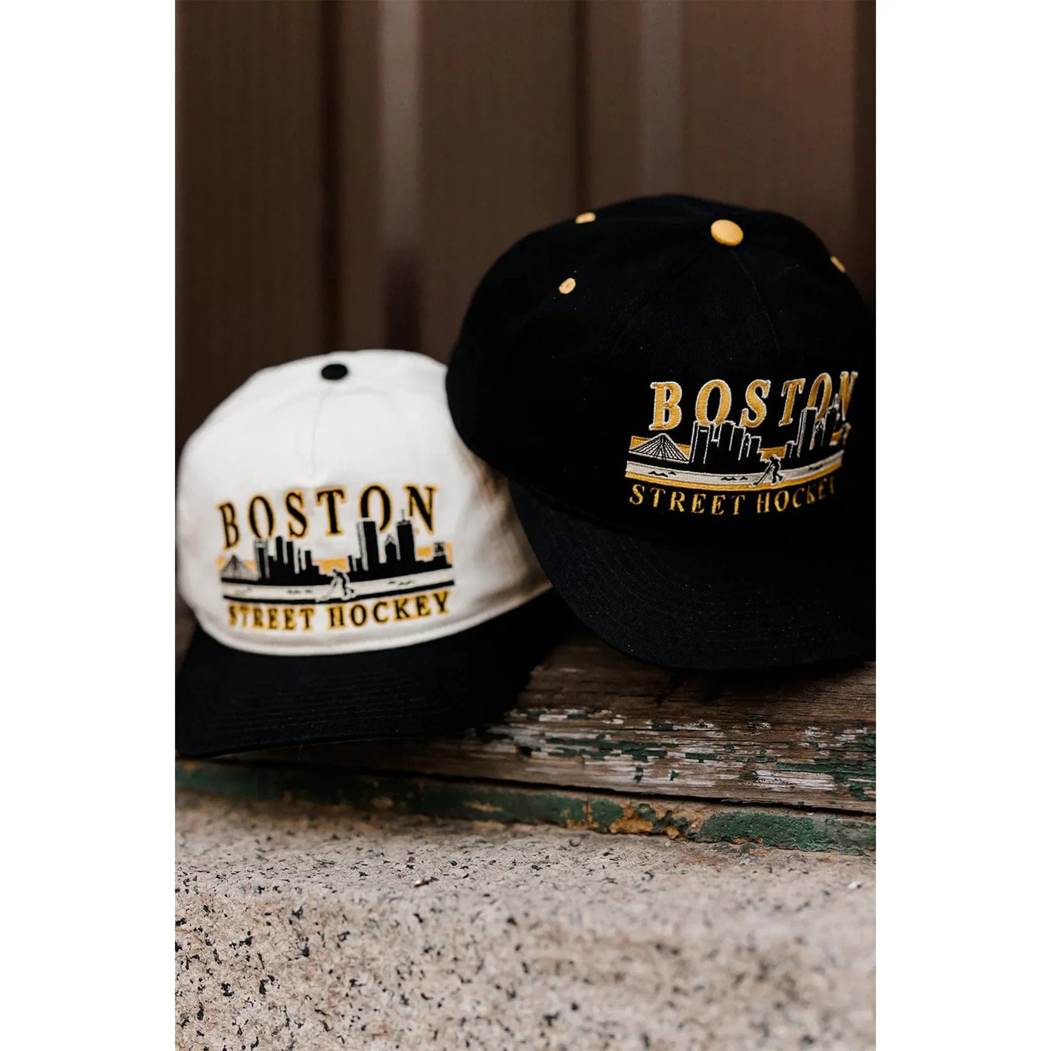 Celly Hockey Boston Street Hockey Snapback Hat - Cream