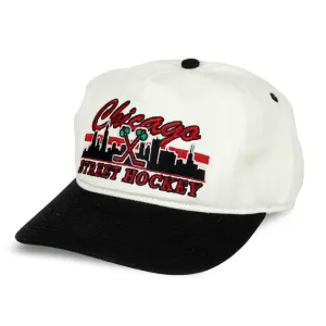 Celly Hockey Chicago Street Hockey Snapback Hat - Cream