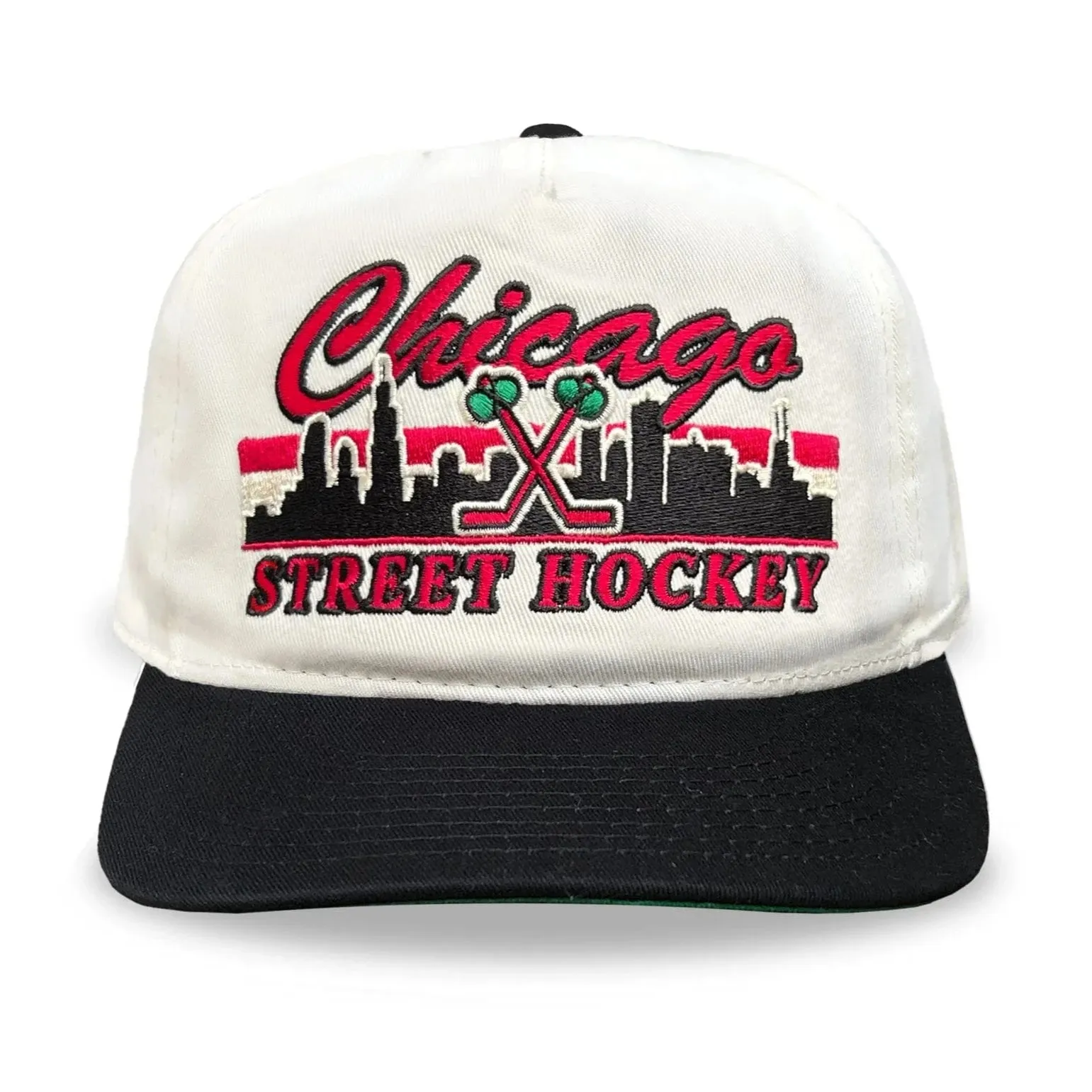 Celly Hockey Chicago Street Hockey Snapback Hat - Cream