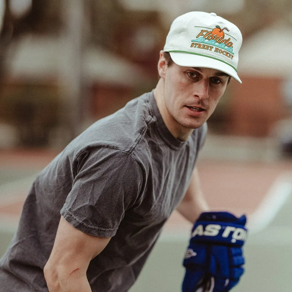 Celly Hockey Florida Street Hockey Snapback Hat - Cream
