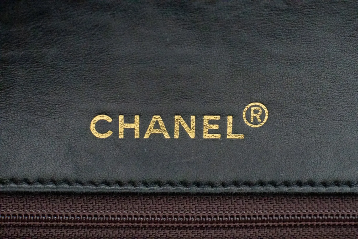 CHANEL Full Flap Chain Shoulder Bag Black Quilted Lambskin Leather n25