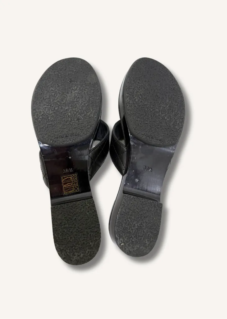Chanel Quilted Leather Sandals