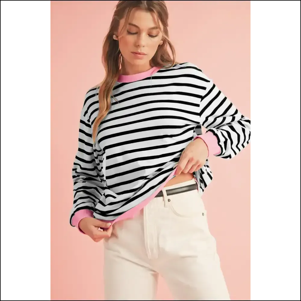 Chic Black Striped Top: Unleash your Inner Basic (but Better) 💅 from Needful Things