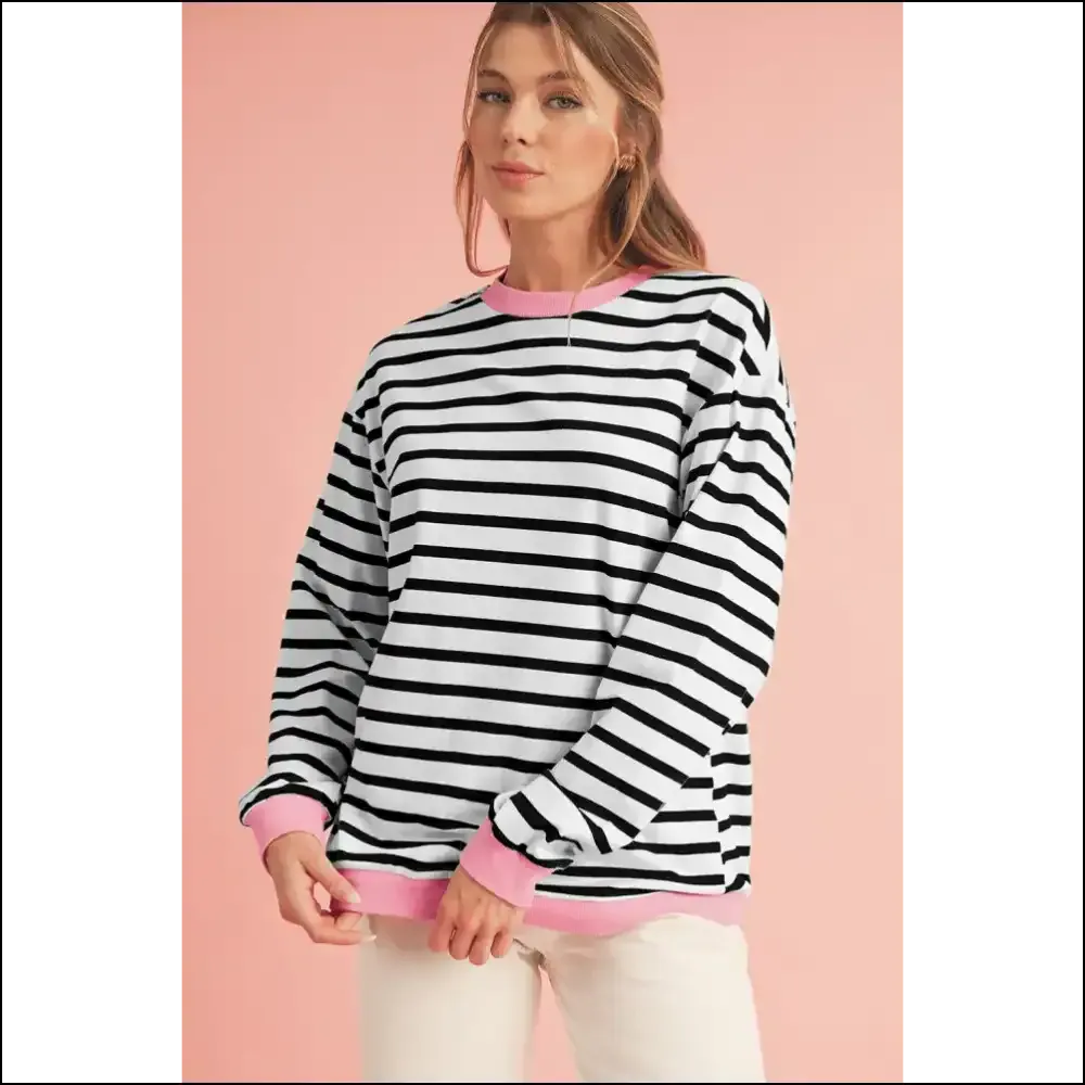 Chic Black Striped Top: Unleash your Inner Basic (but Better) 💅 from Needful Things
