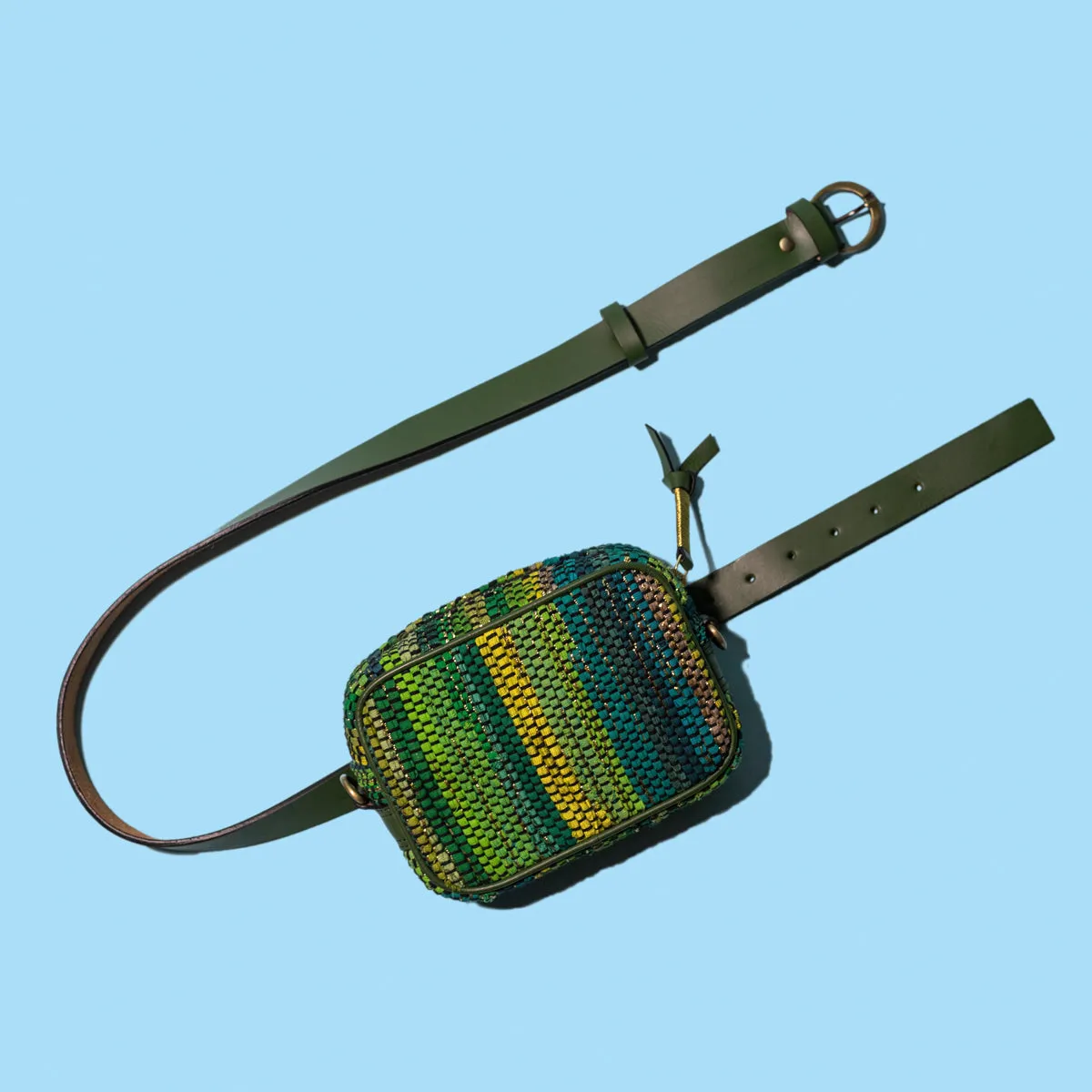 Chindi Boxy Sling - Rainforest Green