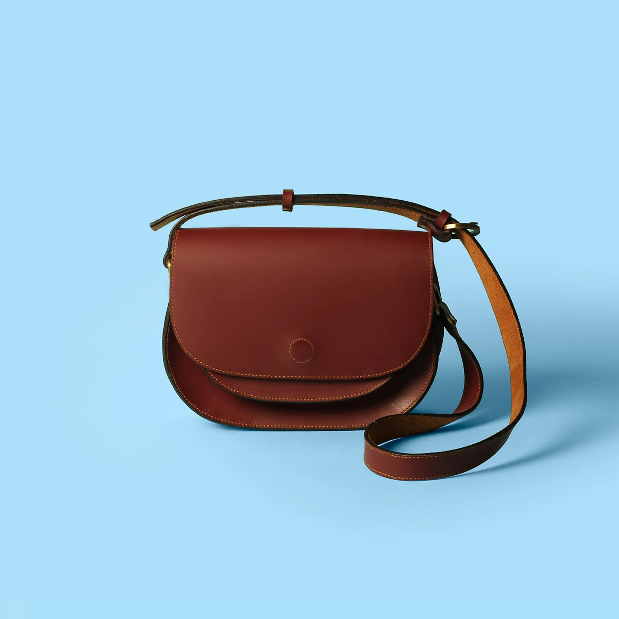 Chindi Saddle Bag - Cherry