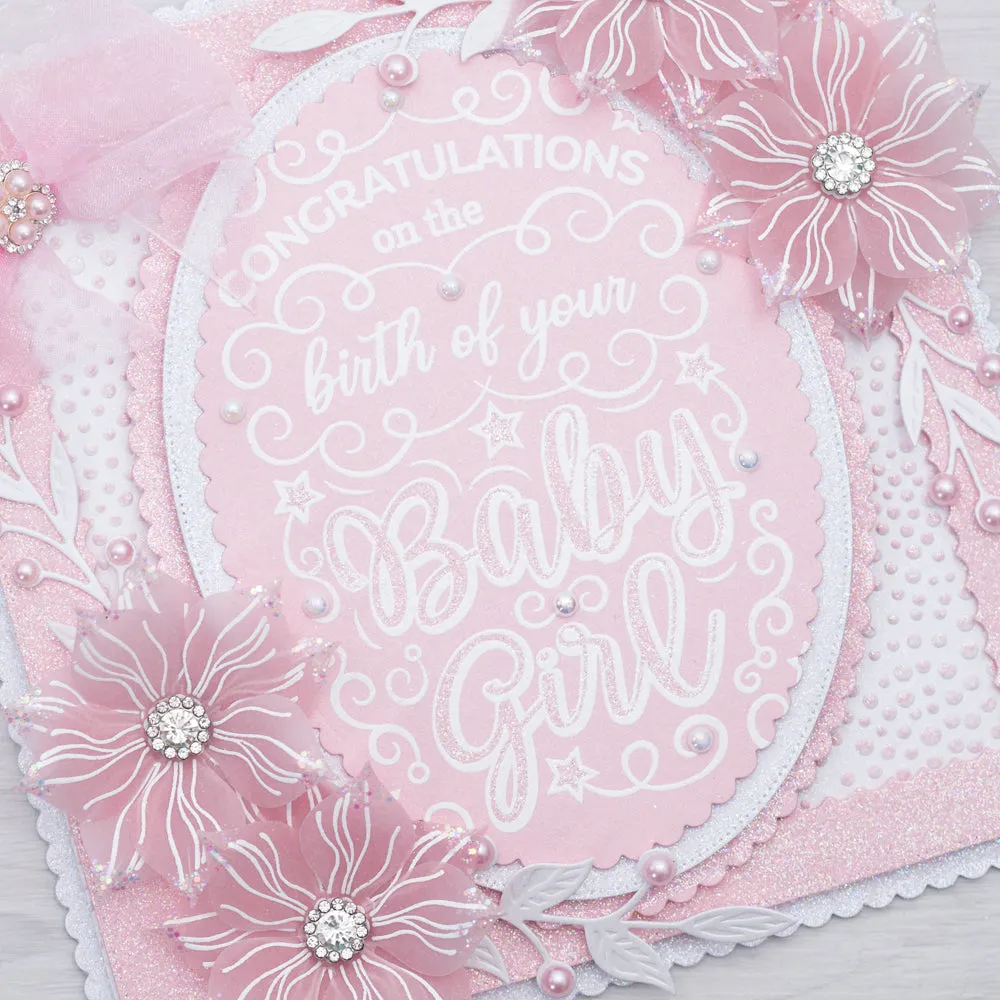 Chloes Creative Cards Metal Die Set – 8x8" Scalloped & Pierced Ovals