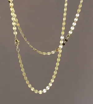 Circle Disc Link Necklace