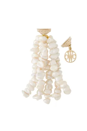 Clara Williams White Keshi Pearl Tassel