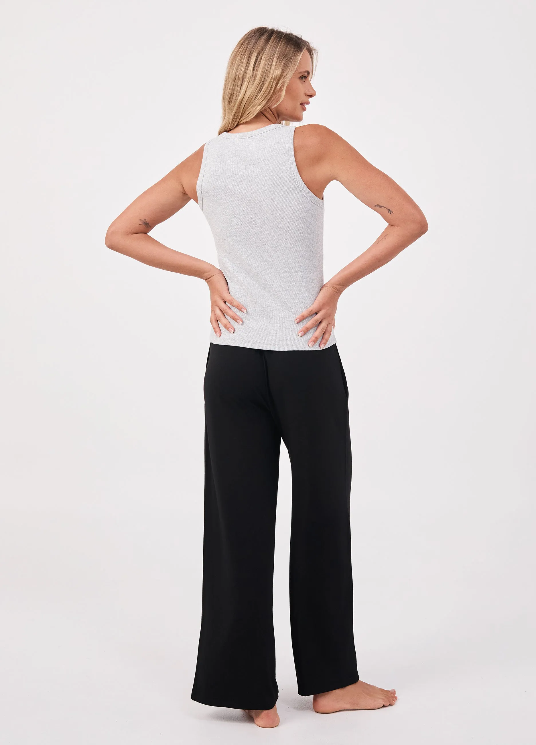 Classic Rib Tank - Marl Grey