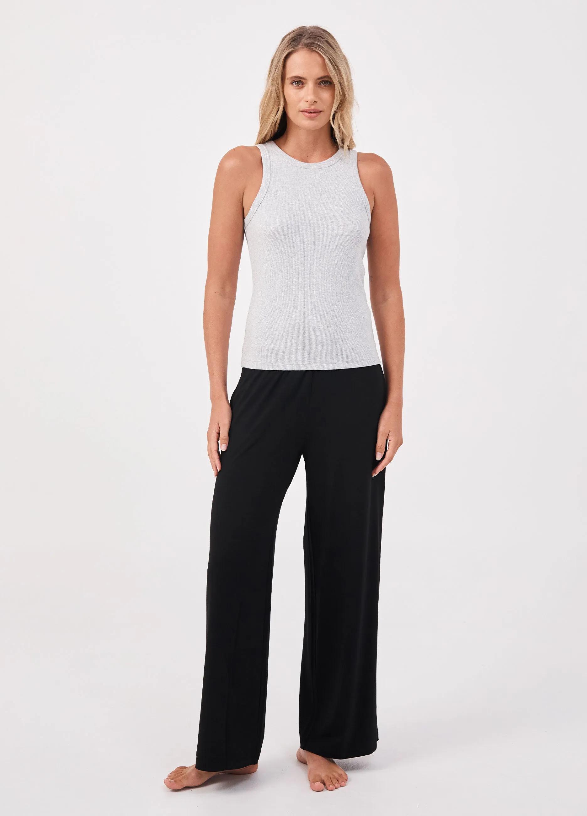 Classic Rib Tank - Marl Grey