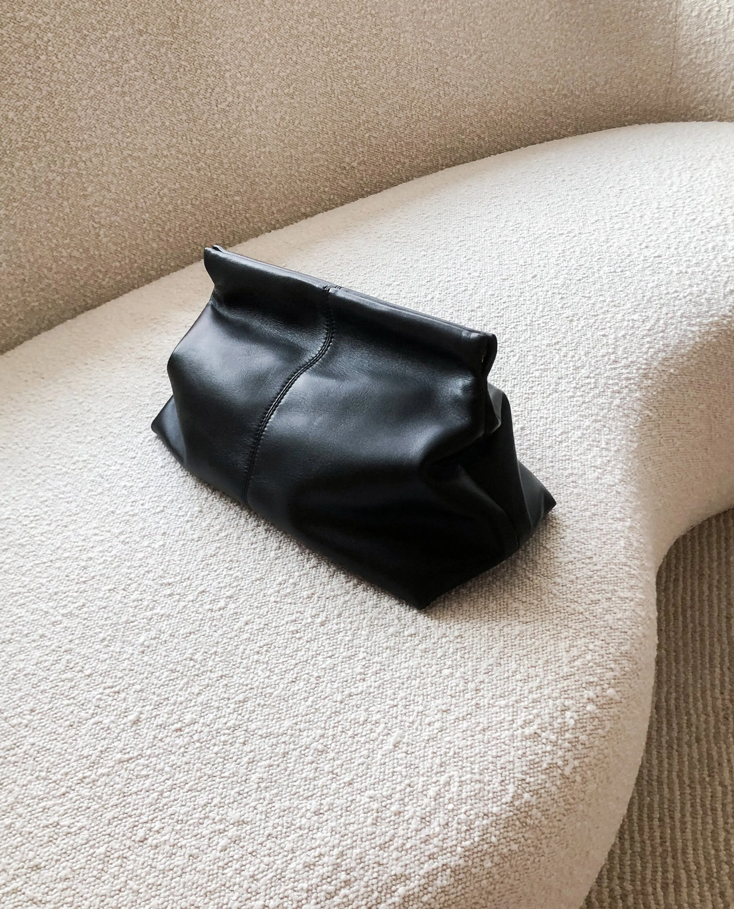 Clay Black Clutch Bag