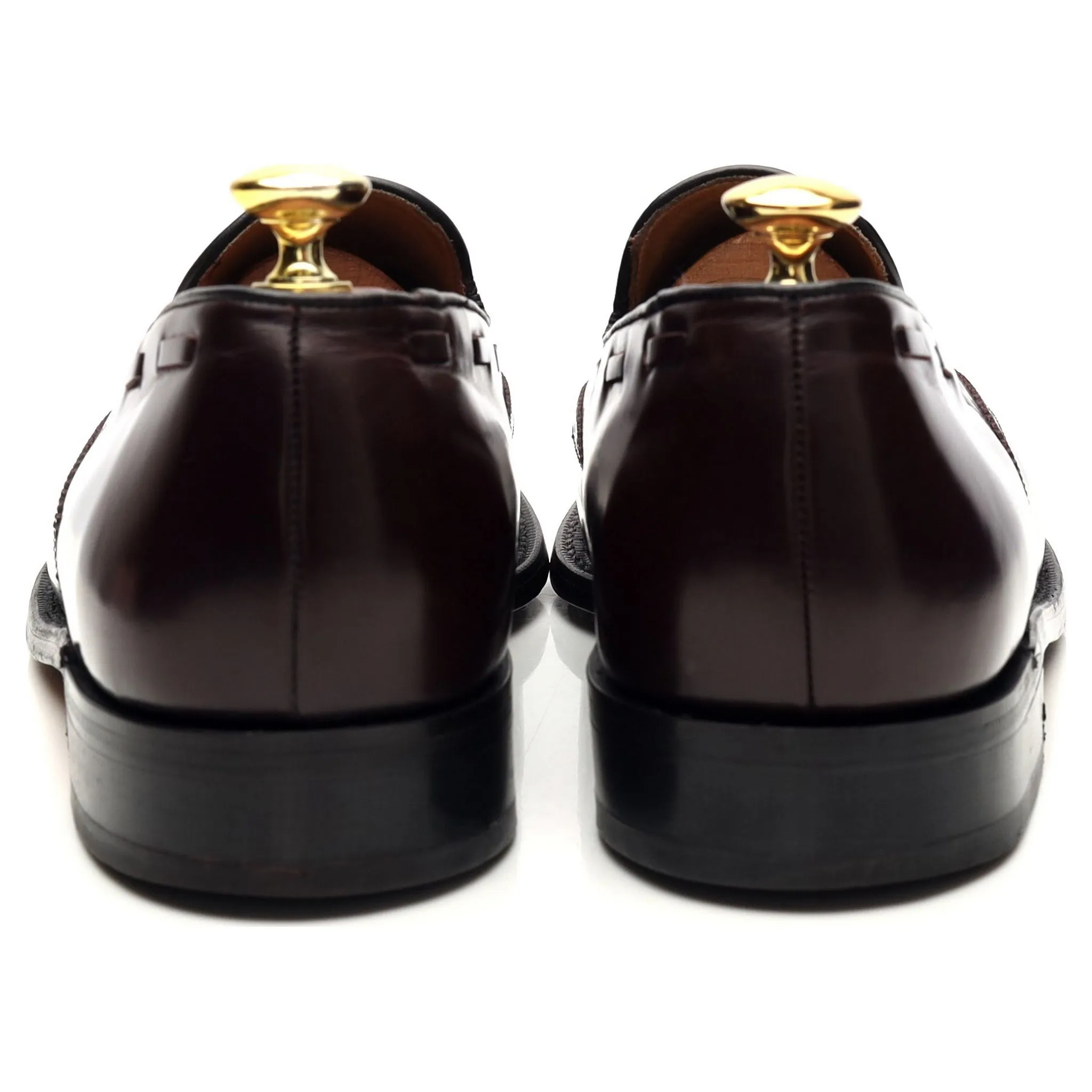 'Clive' Burgundy Leather Tassel Loafer UK 8 F