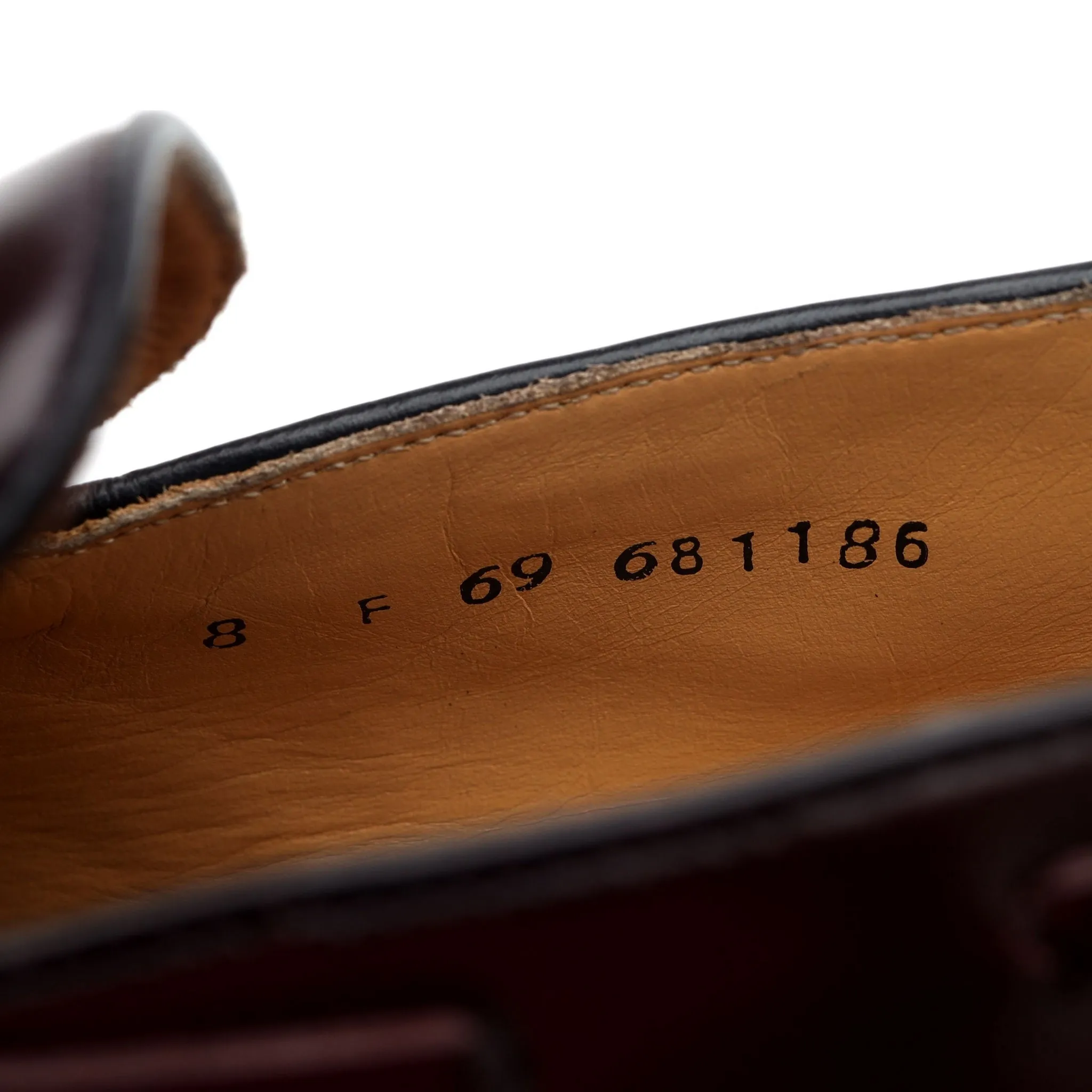 'Clive' Burgundy Leather Tassel Loafer UK 8 F
