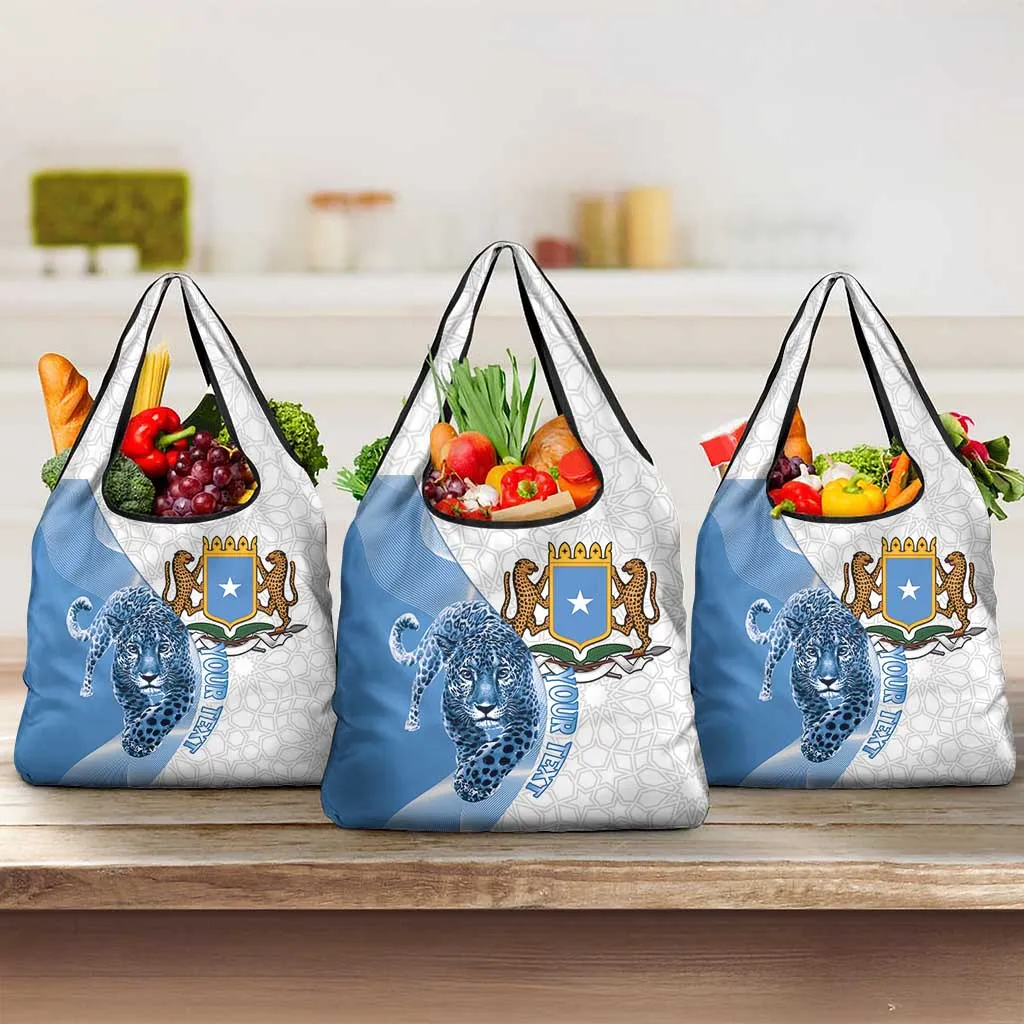 Coat of arms of Soomaaliya Grocery Bag Leopard Skin mix Islamic Pattern LT15