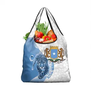 Coat of arms of Soomaaliya Grocery Bag Leopard Skin mix Islamic Pattern LT15