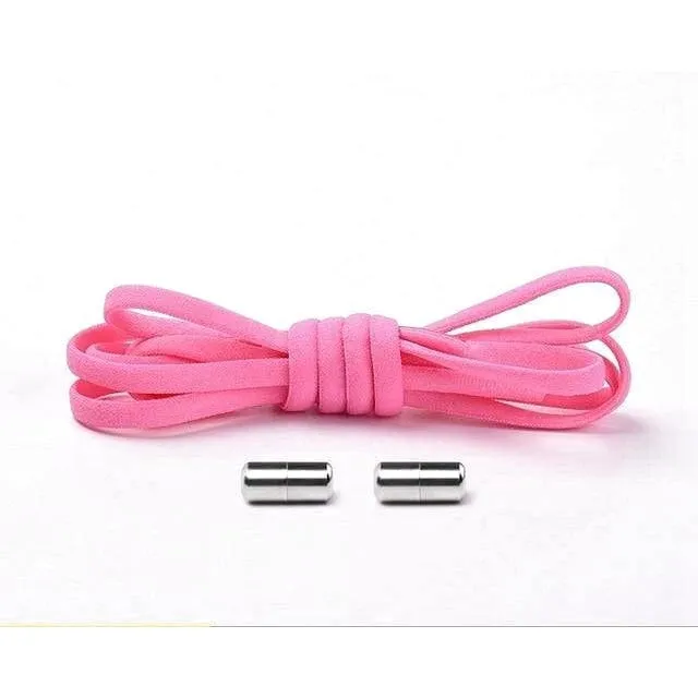 Colorful Round Elastic Shoelaces with Magnetic Clasp