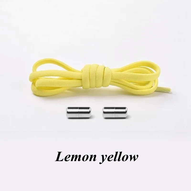 Colorful Round Elastic Shoelaces with Magnetic Clasp
