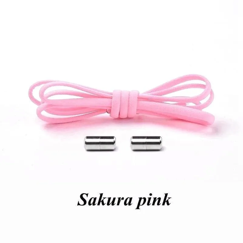 Colorful Round Elastic Shoelaces with Magnetic Clasp