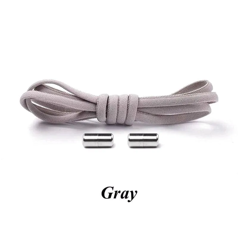 Colorful Round Elastic Shoelaces with Magnetic Clasp