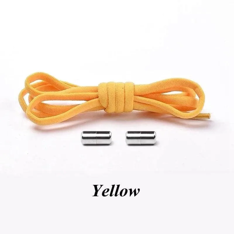 Colorful Round Elastic Shoelaces with Magnetic Clasp