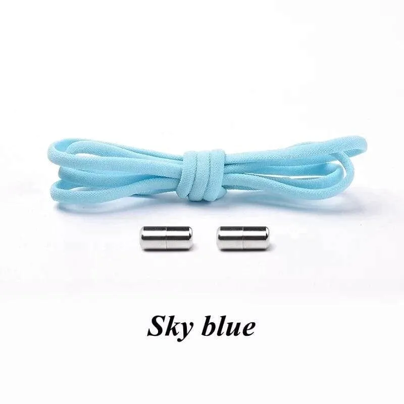 Colorful Round Elastic Shoelaces with Magnetic Clasp