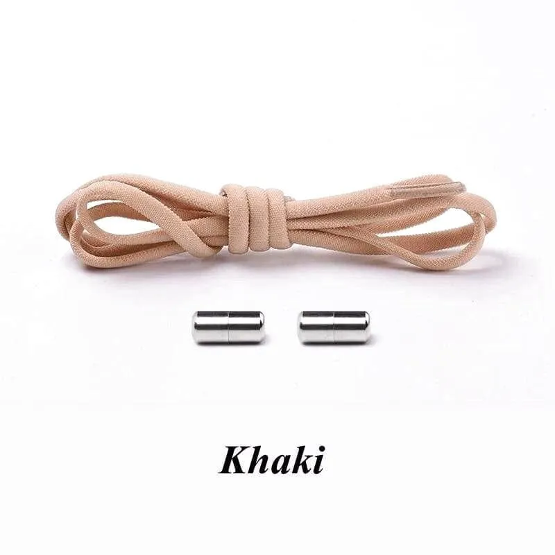 Colorful Round Elastic Shoelaces with Magnetic Clasp