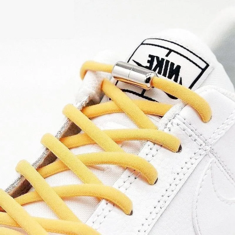 Colorful Round Elastic Shoelaces with Magnetic Clasp