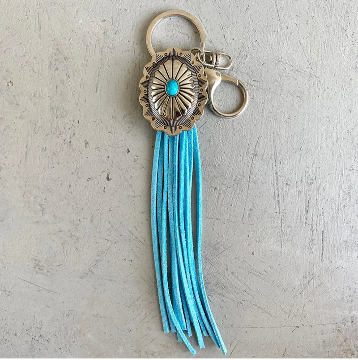 Concho Tassel Key Tag