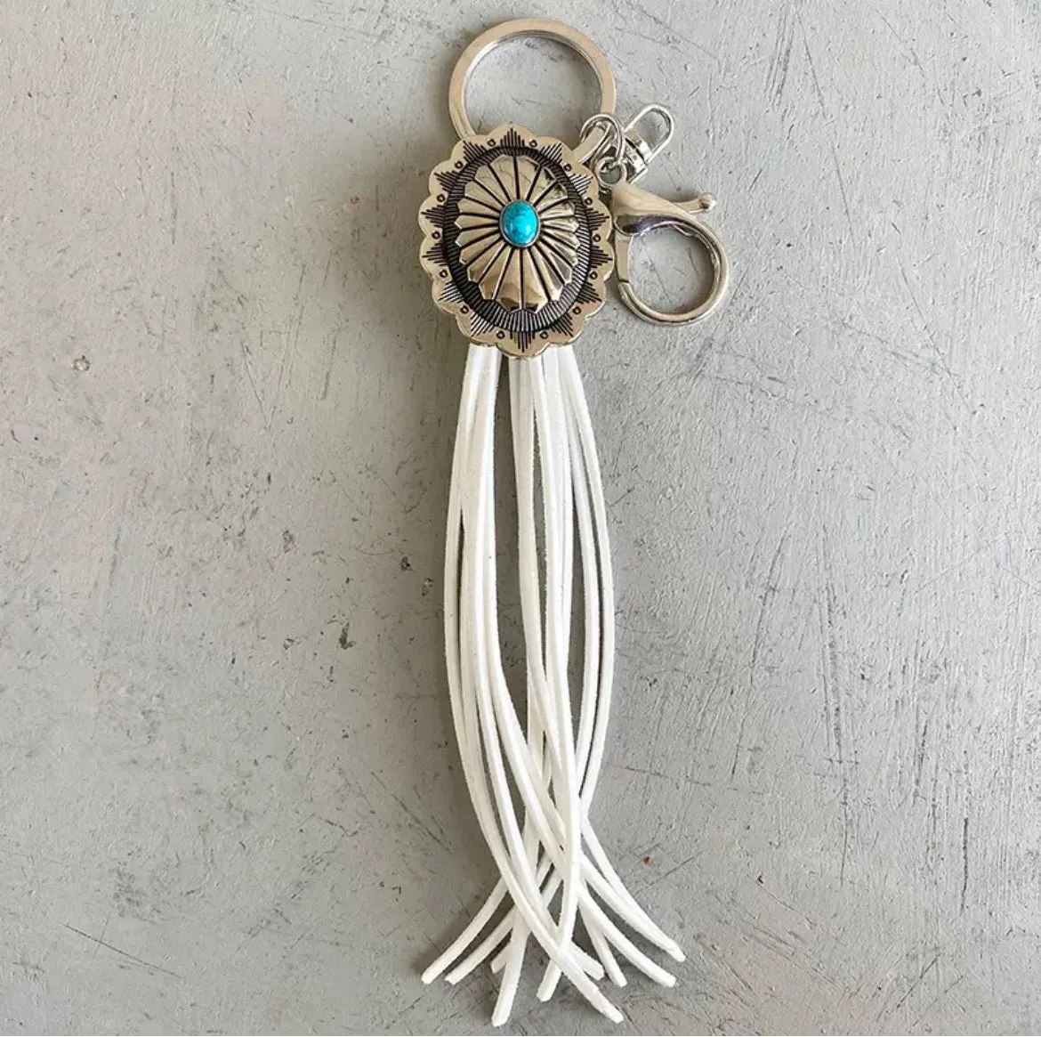 Concho Tassel Key Tag