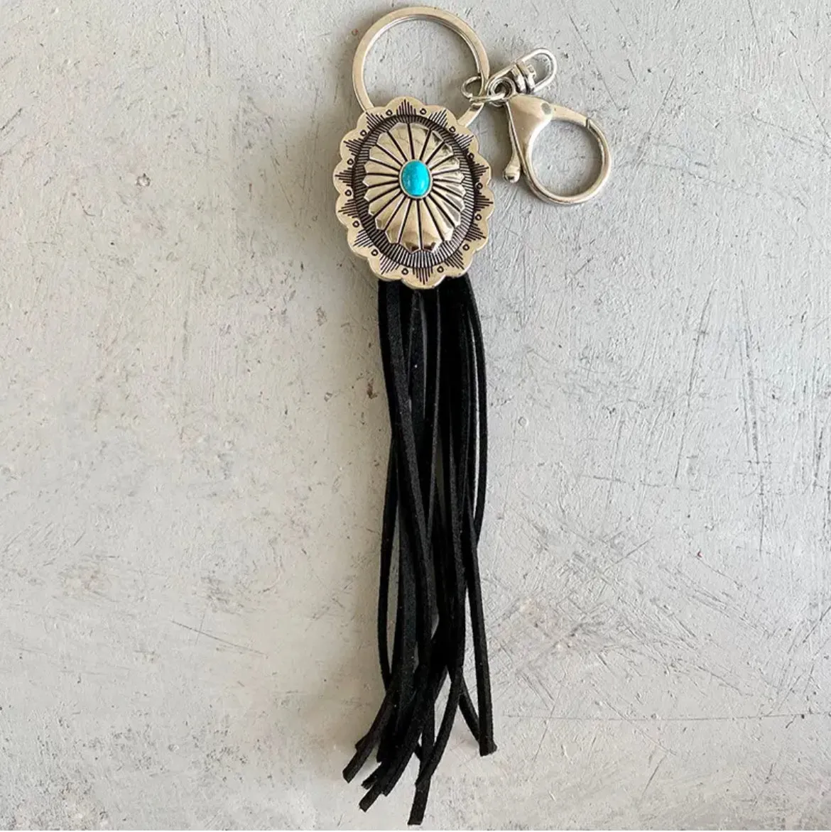 Concho Tassel Key Tag