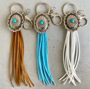 Concho Tassel Key Tag