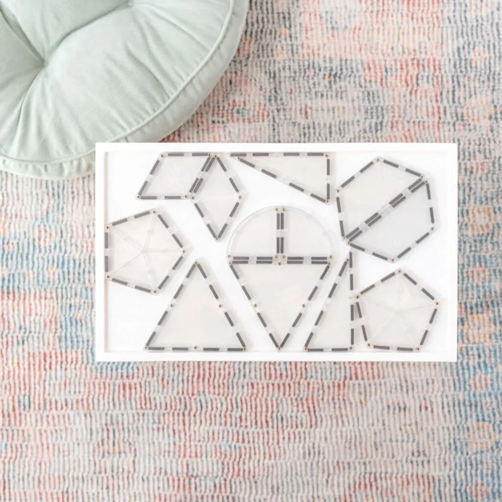 Connetix Magnetic Tiles Clear 34 Piece Starter Pack