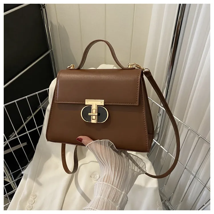 Contrast Color Minimalist Texture Chain Female Shoulder Bags