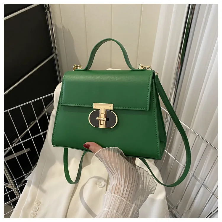 Contrast Color Minimalist Texture Chain Female Shoulder Bags