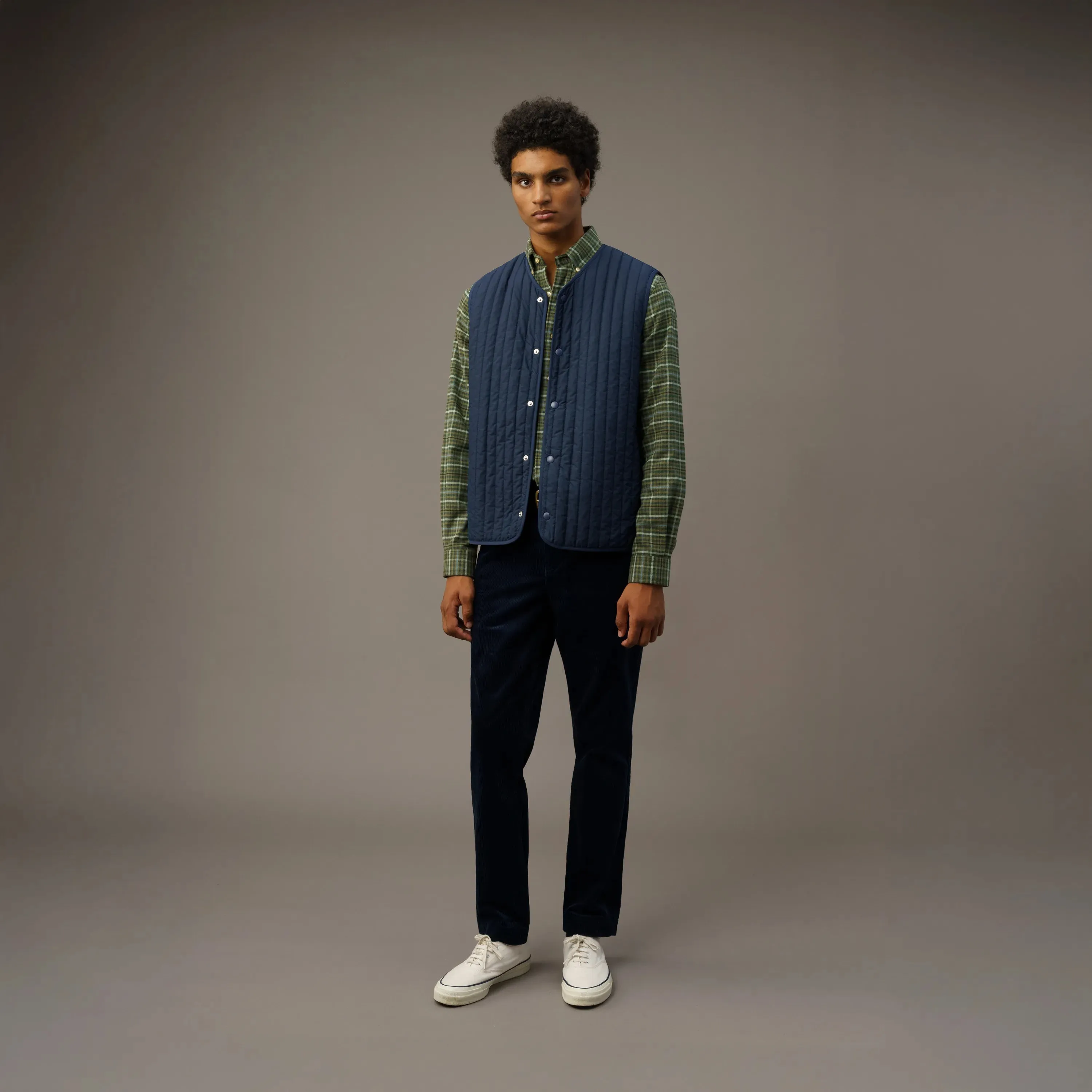 CORDUROY QUILTED VEST