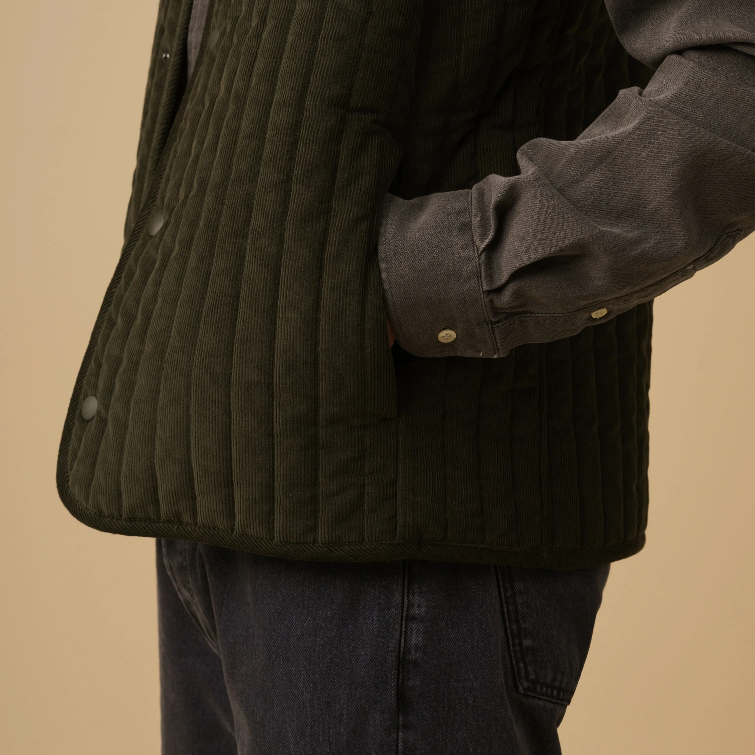 CORDUROY QUILTED VEST
