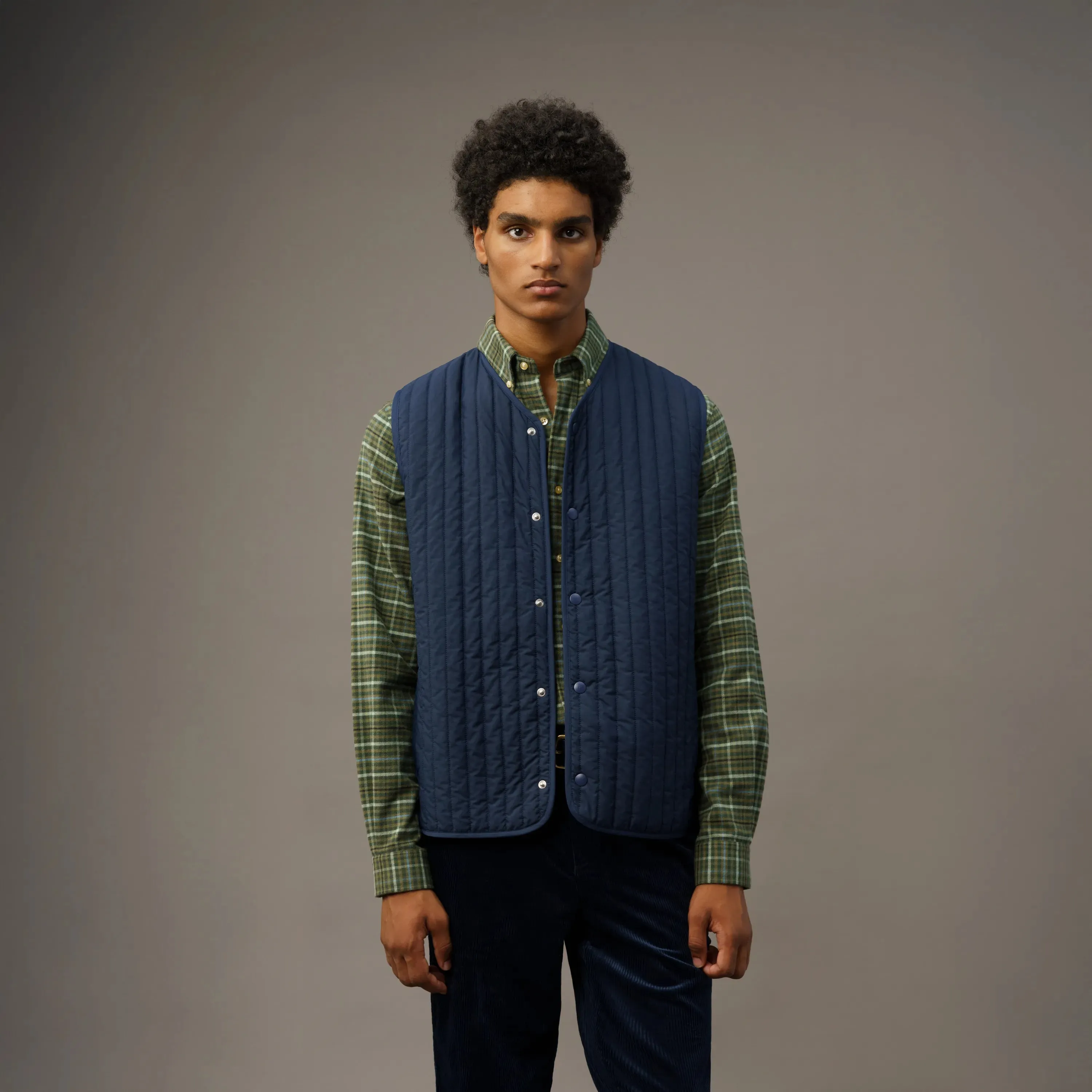 CORDUROY QUILTED VEST