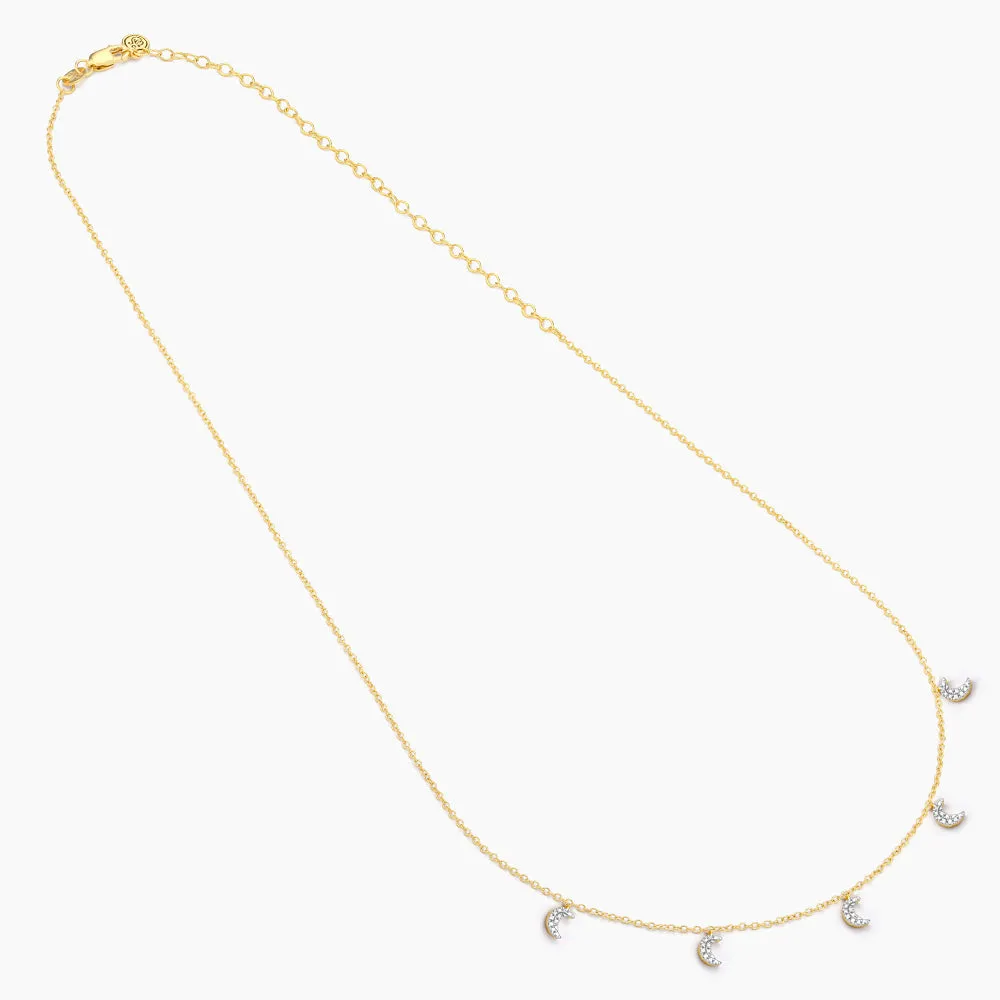 Crescent Moon Chain Necklace