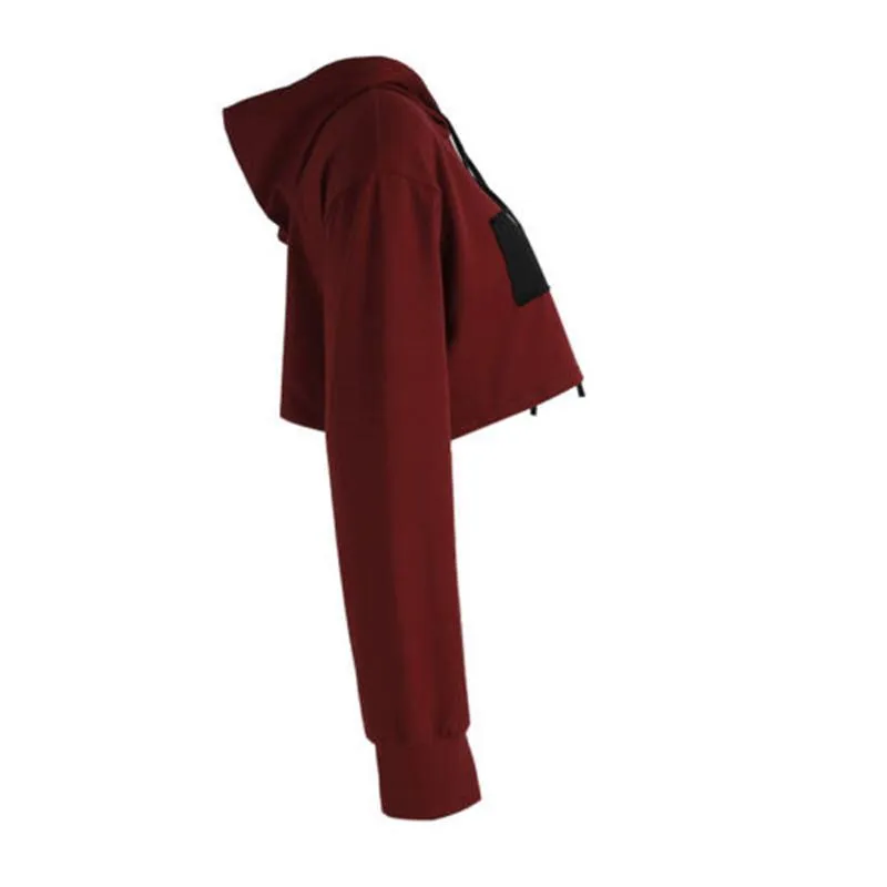Crop Hooded Shirt